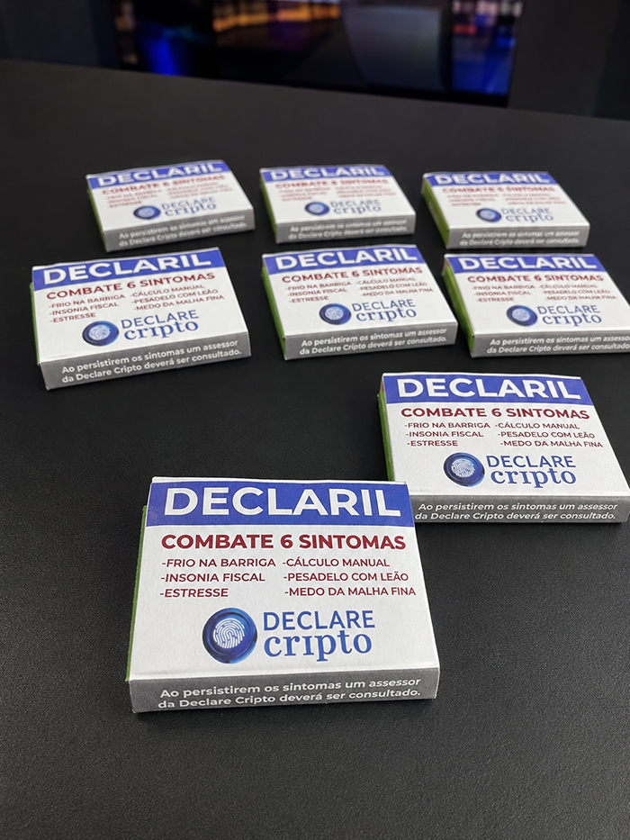 Brinde promocional Declaril da Declare Cripto