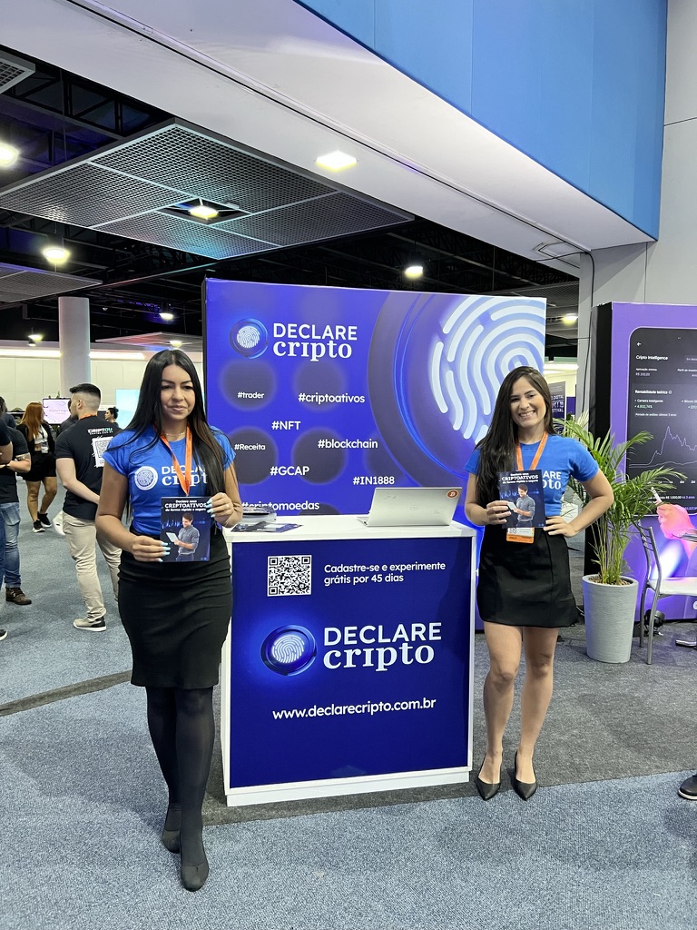Ativação da marca Declare Cripto em feira