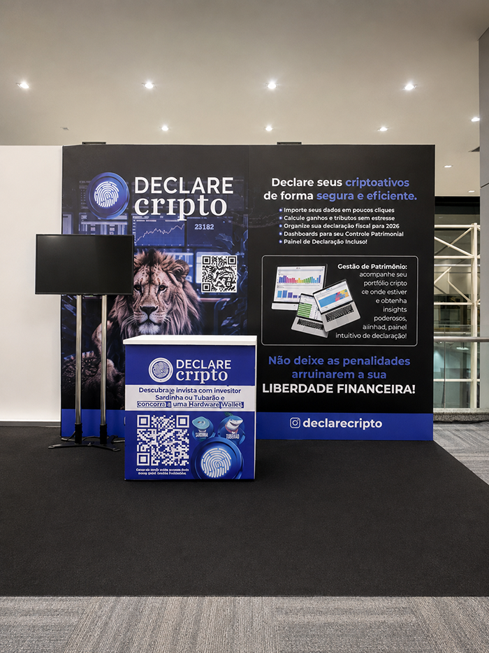 Stand Declare Cripto em evento