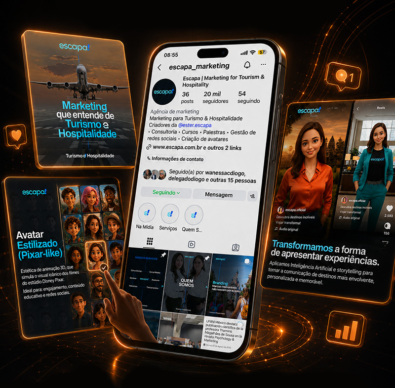 Social media e campanhas digitais da Onlip